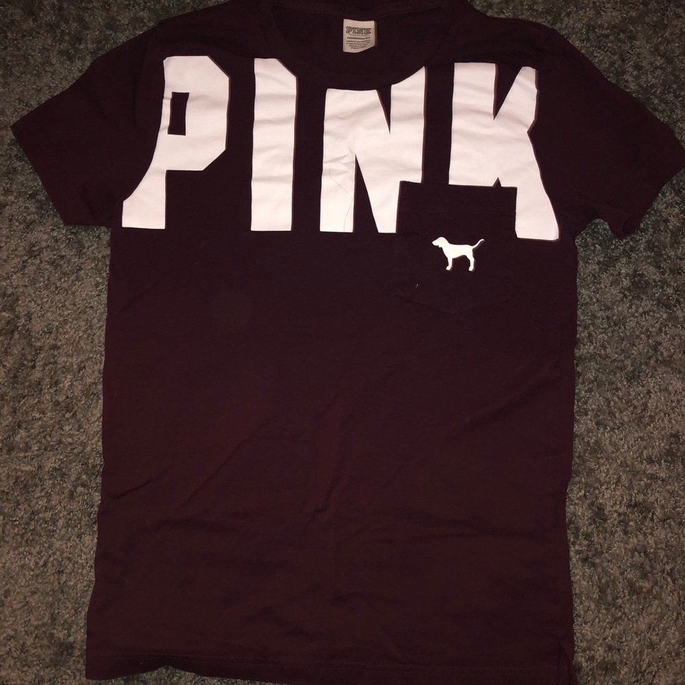 PINK short sleeve campus tee